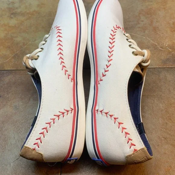 Keds Womens 52476M White Comfort Lace Up Low Top Baseball Shoes Size 8 - Picture 2 of 9